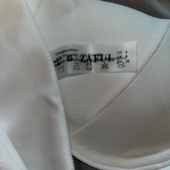 Zaful two-piece white small never worn - Picture 3 of 3
